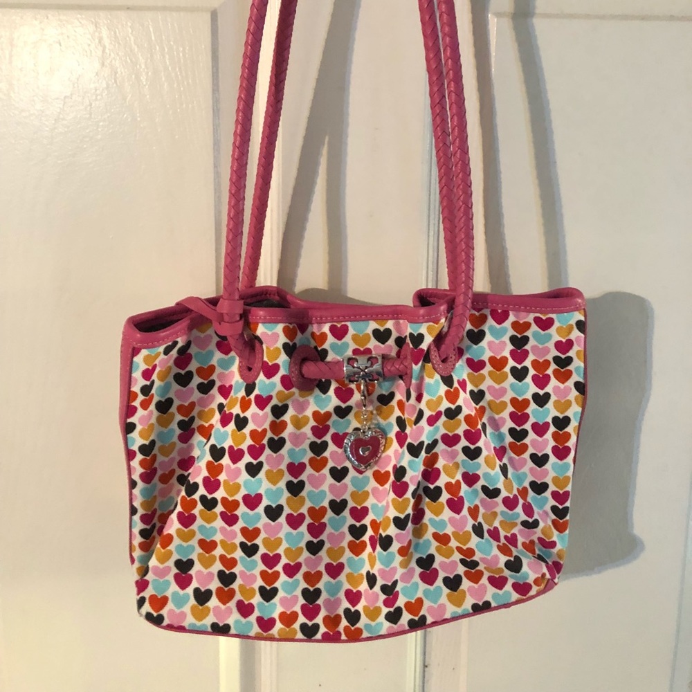 Brighton pink patterned shoulder bag purse